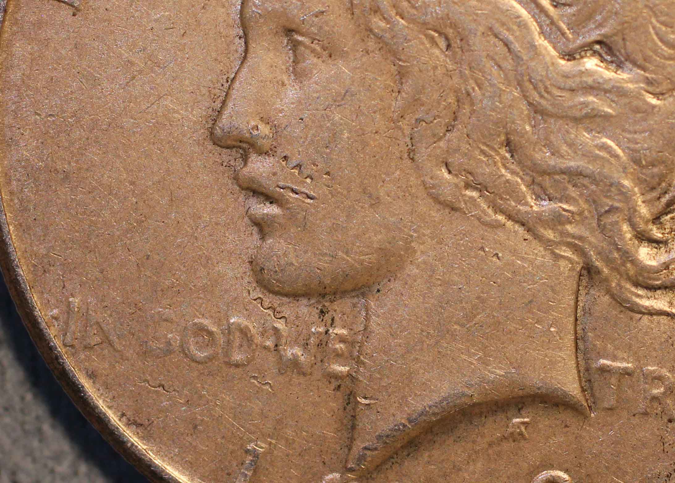 1927-Peace-Dollar-Coin-Damage-Post-Mint?